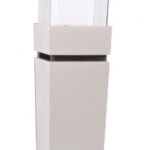 California white free standing bio ethanol fireplace