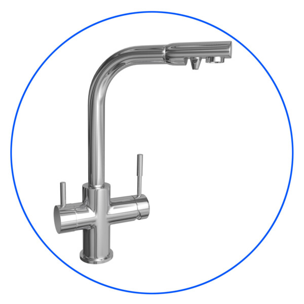 3-Way Reverse Osmosis Kitchen Faucet – Chrome Luxury