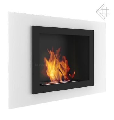 Oscar ice white glass bio ethanol fireplace
