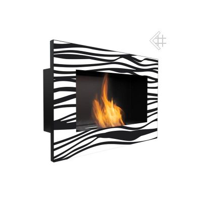 Delta 2 zebra design bio ethanol fireplace