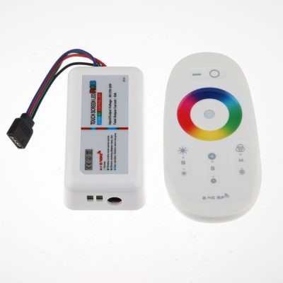 Led strip AC power cable controller and remote for 5050 RGB 220V