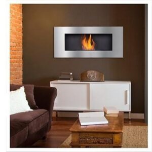 Wall mounted bio fireplaces