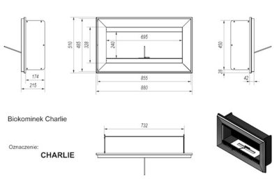 Charlie bronze bio ethanol fireplace - Image 2