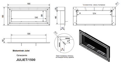 Juliet 150 bio ethanol fireplace - Image 2