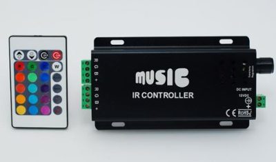 Led strip sound to light MUSIC controller 12v 18amp with remote