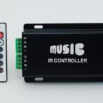 Led strip sound to light MUSIC controller 12v 18amp with remote
