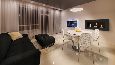 Delta 3 black bio ethanol fireplace - Image 2