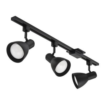 Track lighting system 1 meter 240v black