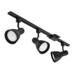 Track lighting system 1 meter 240v black