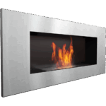 Delta 2 stainless steel bio ethanol fireplace