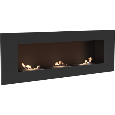 Delta 3 black bio ethanol fireplace