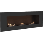 Delta 3 black bio ethanol fireplace