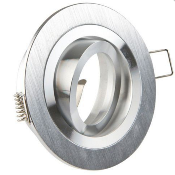 LED Downlight Recessed Tilt – Brushed Aluminium