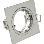 Downlight recessed square fitting stainless steel fixed