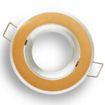 Downlight gu10 round adjustable brushed gold aluminium