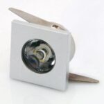 Led recessed mini square 1watt 2700k 240v