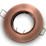 Downlight recessed gu10 brushed bronze round tilt