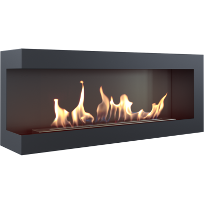 Corner open bio ethanol fireplace left 120cm