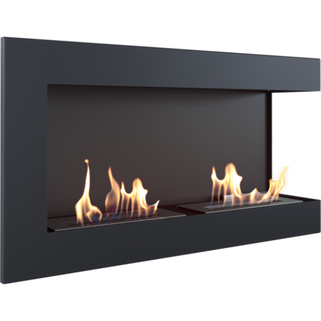 Corner Open Bio Ethanol Fireplace Right 90cm Sunsource