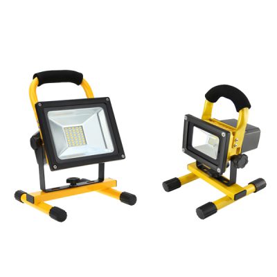 Led portable floodlight with rechargable battery 10watt power