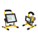 Led portable floodlight with rechargable battery 10watt power