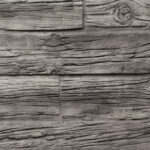 Wood Wall Sleepers logwood horizontal ash grey ref 665