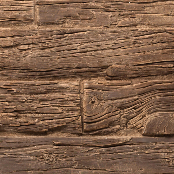 Wood Wall Panel – Sleepers logwood horizontal brown (Ref 662)