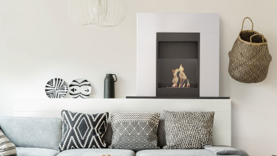 Whisky Mantle Fireplace Black - Image 3