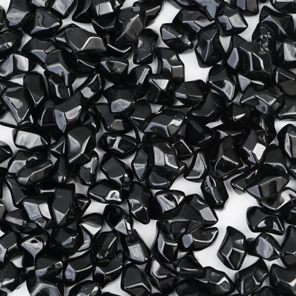 Decorative Black Glass Fire Stones – 1kg Pack