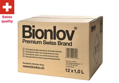15 Litres Bionlov Premium Swiss Bio Ethanol Box Pack