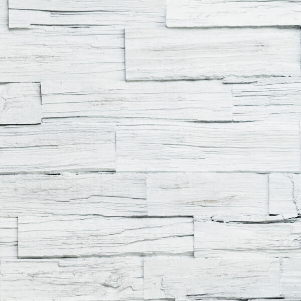 Wall Panel – Wooden Staves White Duelas Blanca (Ref 640)