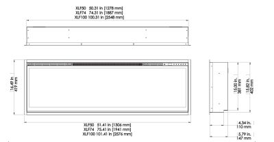 Ignite XL 50 inch Linear Fireplace - Ex display - Image 4