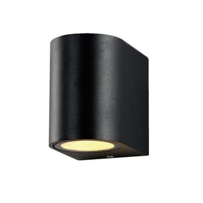 Wall lamp Black aluminium Gu10 single