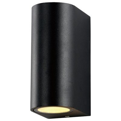 Wall lamp Black aluminium 2 x Gu10 Up and Down