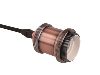 Suspension luminaire set in aluminum antique copper - Image 2