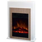 Bellini electric fireplace mantle concrete