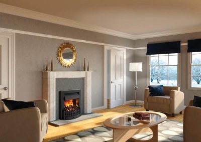 Danville Black Inset Fireplace - Image 2