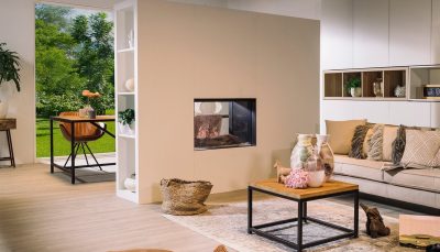 Bespoke Designer Fireplace See-Through