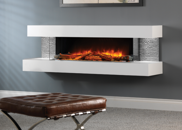 Compton 1000 Floating Evo-Flame Suite Fireplace