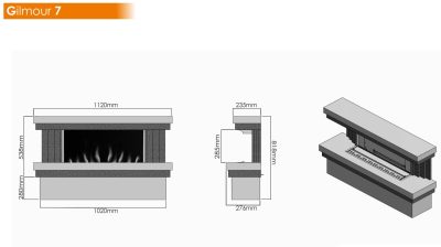 Gilmour 10 Suite Fireplace E-Smart - Image 3