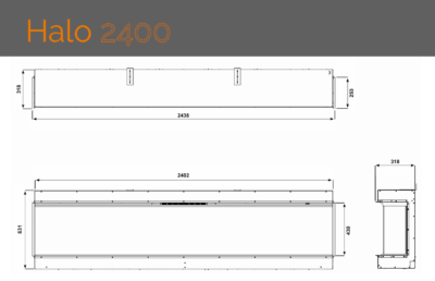 Halo 2400 Smart Series Fireplace - Image 2
