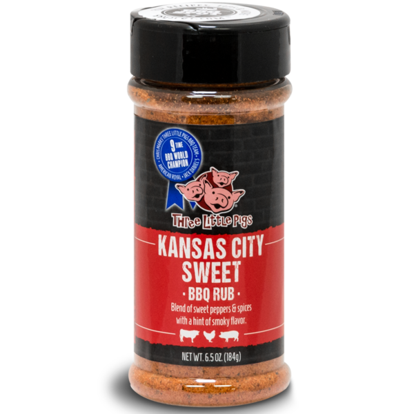 Three Little Pigs Kansas City Sweet BBQ Rub 6.25oz