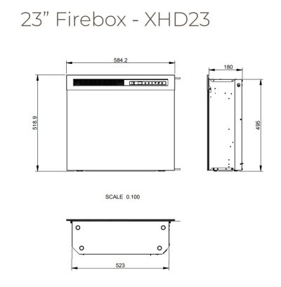 Insert XHD 23 Electric Fireplace - Image 4