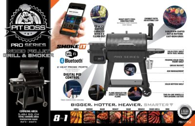 Pit Boss Pro Series WiFi 850 Wood Pellet Smoker & Grill - Image 4