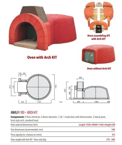 Zio Ciro Wood Oven Kit Amalfi 100 DIY Kit - Image 2