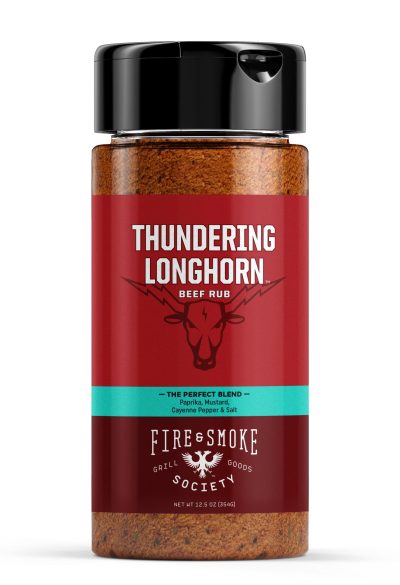 Fire & Smoke Thundering Longhorn Beef Rub Large 16oz