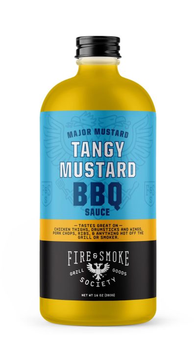 Fire & Smoke Tangy Mustard BBQ Sauce 16oz
