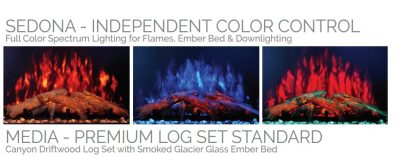 Ex Display Modern Flames Sedona Multi sided 30 - Image 6