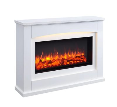 Aurora Fireplace Long Mantle with RGB Mood Lighting DIY Kit - Image 4