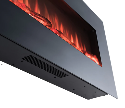 Nirvana Black Fireplace 128cm Hang On Wall - Image 8